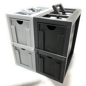 Almacenamiento de tarjetas coleccionables - Paquete modular de 2 con marco de transporte
