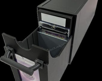 Archivador para tarjetas coleccionables XDT, almacenamiento extra profundo para estuches magnéticos, cargadores superiores, archivador apilable.