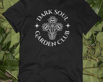 Maglietta floreale gotica: Dark Soul Garden Club, Maglietta con pianta stregata