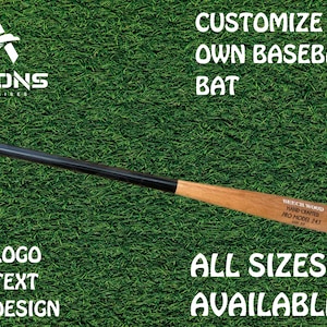 Custom Beech Wood Baseball Bat | Handcrafted Pro Model 243 | Personalized Engraving | Multiple Sizes Available