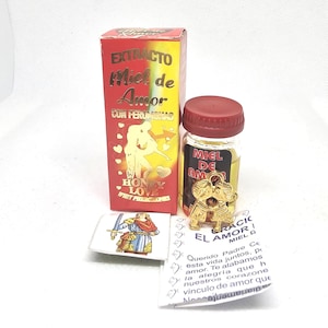 Extracto miel de amor  bendita | blessed honey of love extract | free: prayer amulet | atrae el amor y al ser amado indulza el amor 1PC