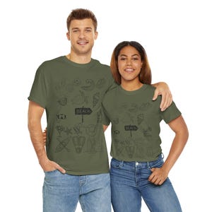 Summer Vacation Tee  Beach Umbrella, Surfboard  Flip Flops | Holiday Vibes T-Shirt | Unisex Summer Graphic Shirt
