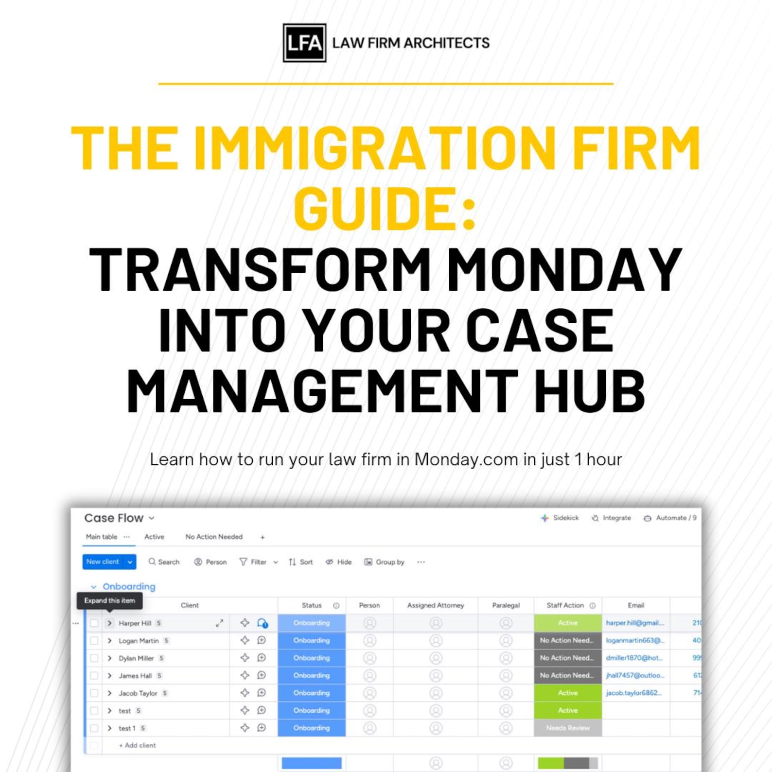 Law Firm Case Management Hub Blueprint for Monday.com - Build Your Firm ...