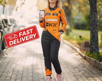 Women Oscar Piastri F1 Suit – McLaren Formula 1 Racing Outfit