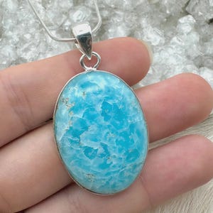 Sterling Silver Caribbean Calcite Pendant