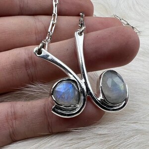 Sterling Silver Moonstone Necklace