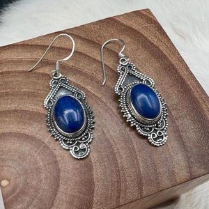 Sterling Silver Lapis Lazuli Earrings