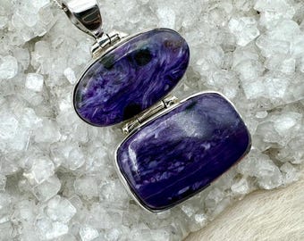 Sterling Silver Charoite Pendant