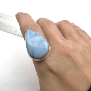 Sterling Silver Blue Opal Ring