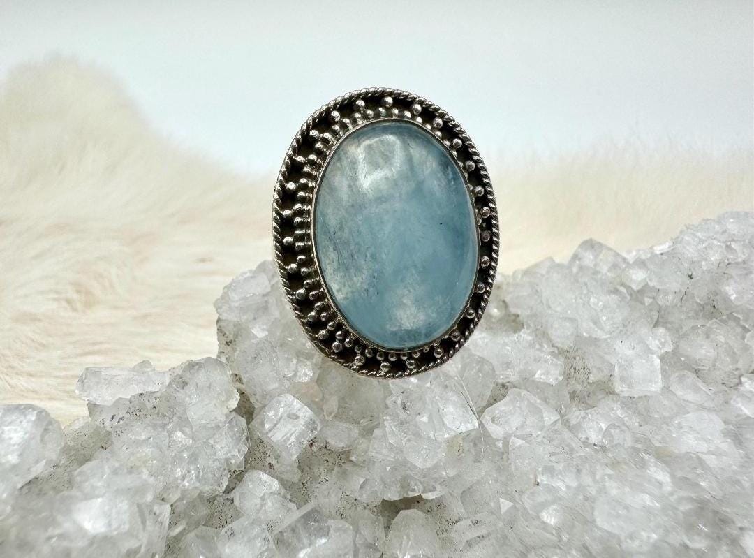 Sterling Silver Aquamarine Ring