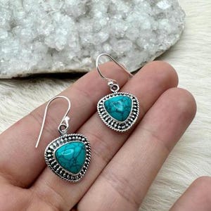 Sterling Silver Howlite Earrings