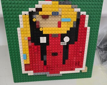 Lego Mural of Deadpool And Wolverine Movie