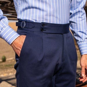 Pantalones azules formales para hombre ~ Pantalones para hombre Pantalones de boda oficiales ~ Pantalones ~ Pantalones de hombre, pantalones de corte oficial