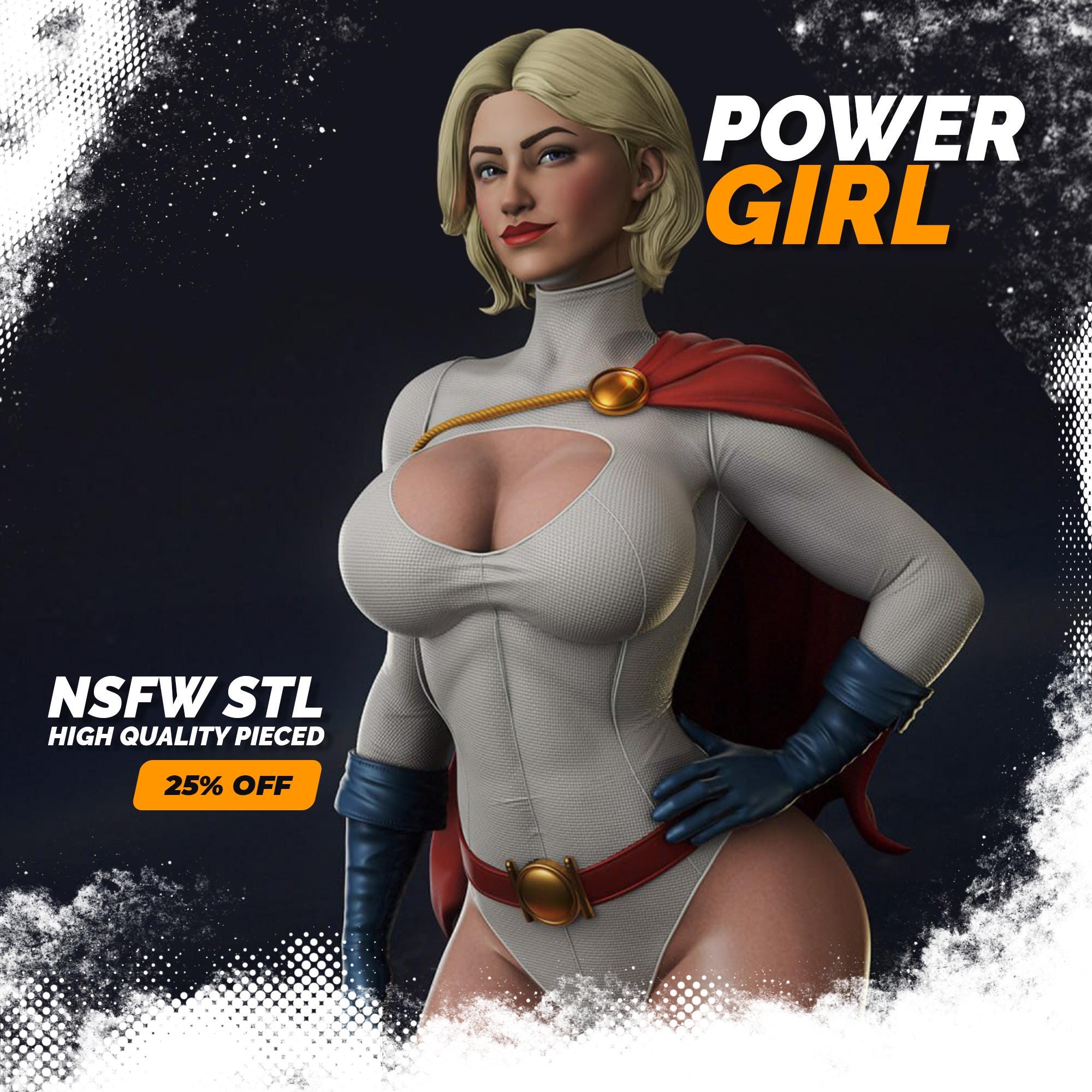 Power Girl STL Model (NSFW + SFW)