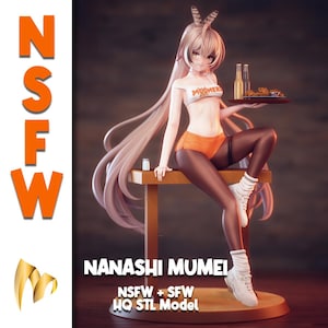 NSFW Anime Style Model &quot;Nanashi Mumei&quot; STL Printable 3D Files