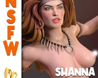 Gift + NSFW + Normal STL Model Shanna the She Devil (pieced)