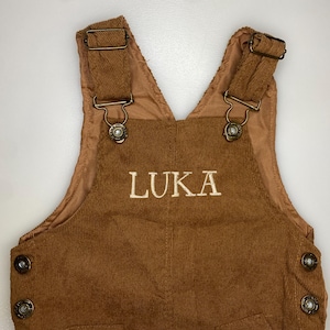 Personalized Embroidered Boy/Girl Jumpsuit: Transportation or Flower Design, Monogram Baby Romper, Name Suspenders, Toddler Overall