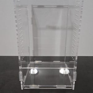8" x 4.5" x 4.5" Front Opening Acrylic Jumping Spider Enclosure (Blank)