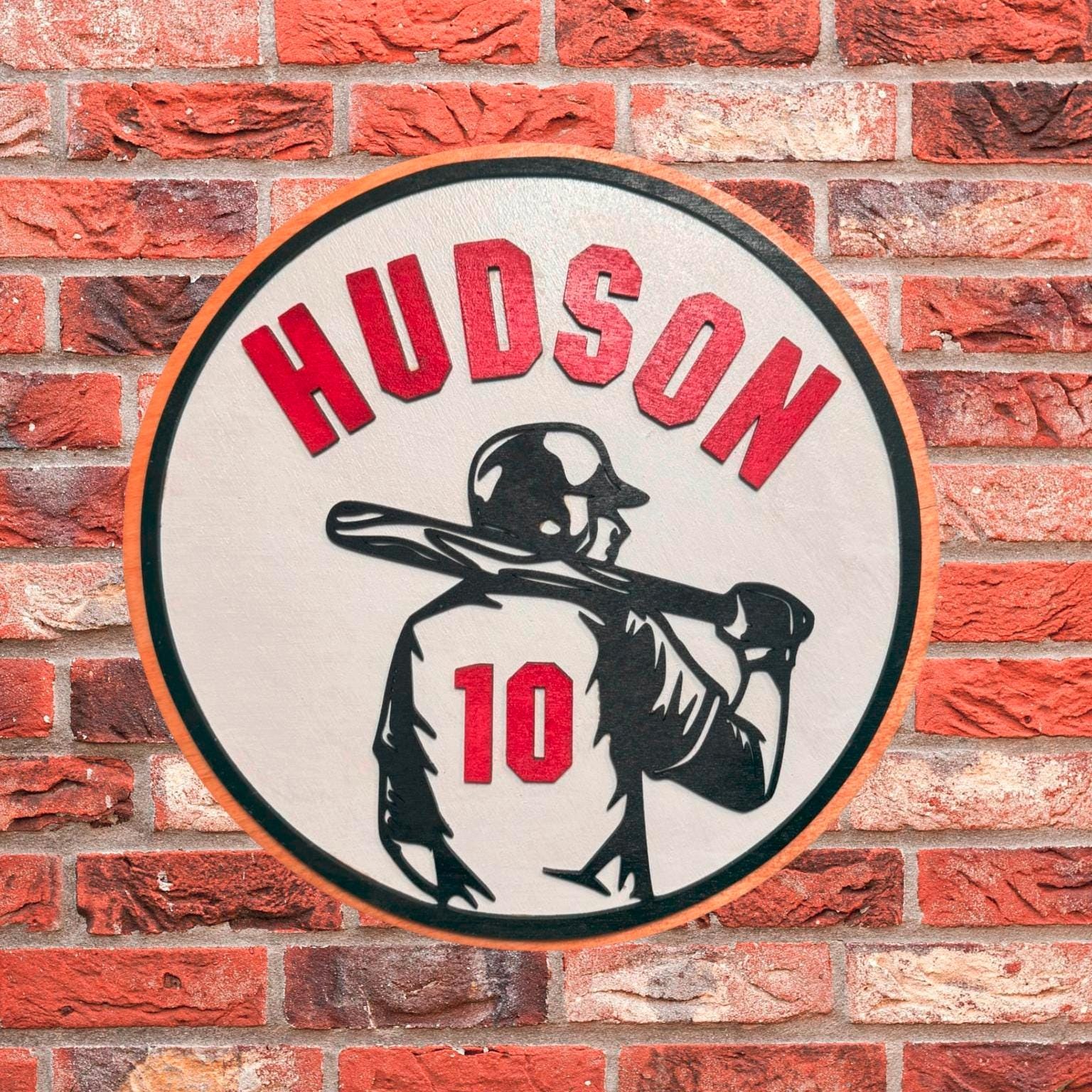 Personalized Baseball Name Sign: Custom Jersey Number, Name - Thumbnail 7