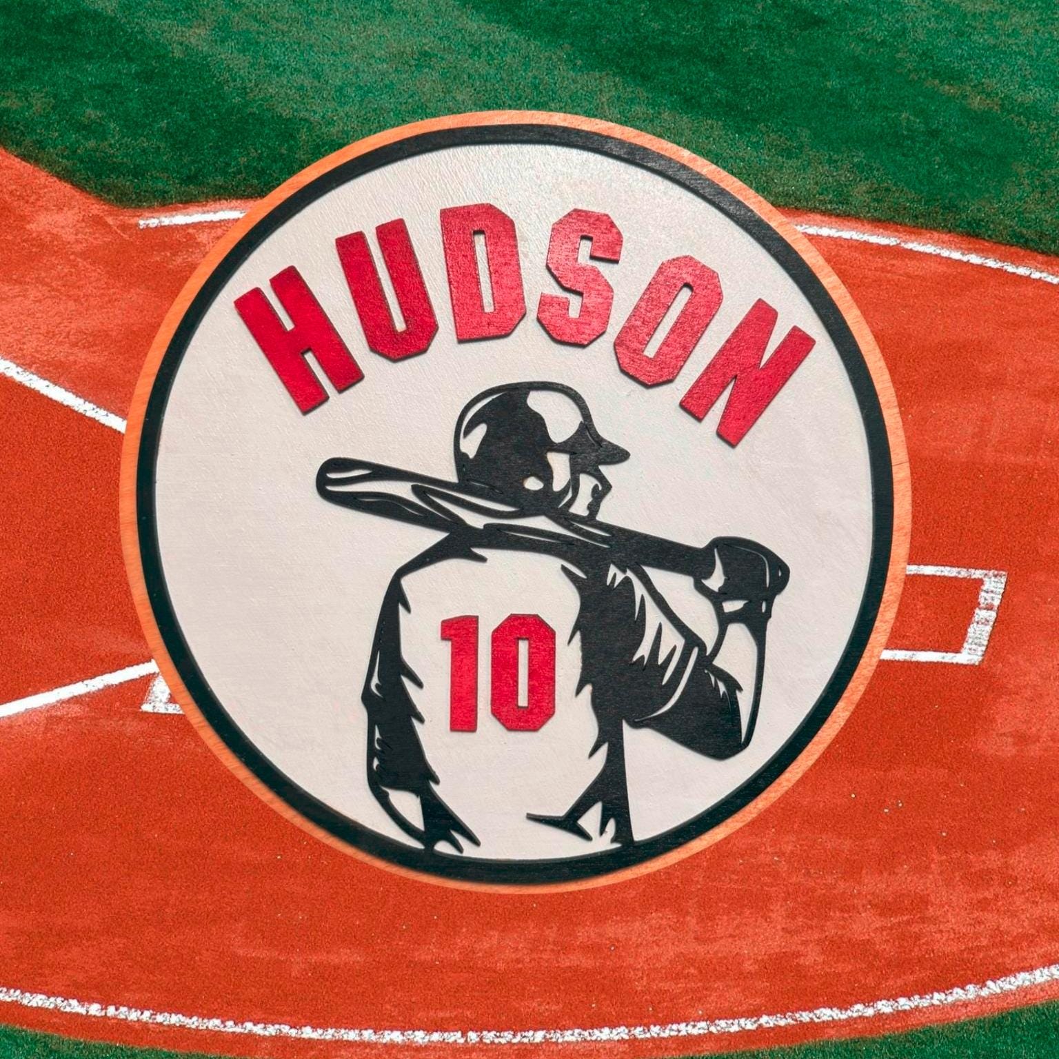 Personalized Baseball Name Sign: Custom Jersey Number, Name - Thumbnail 4