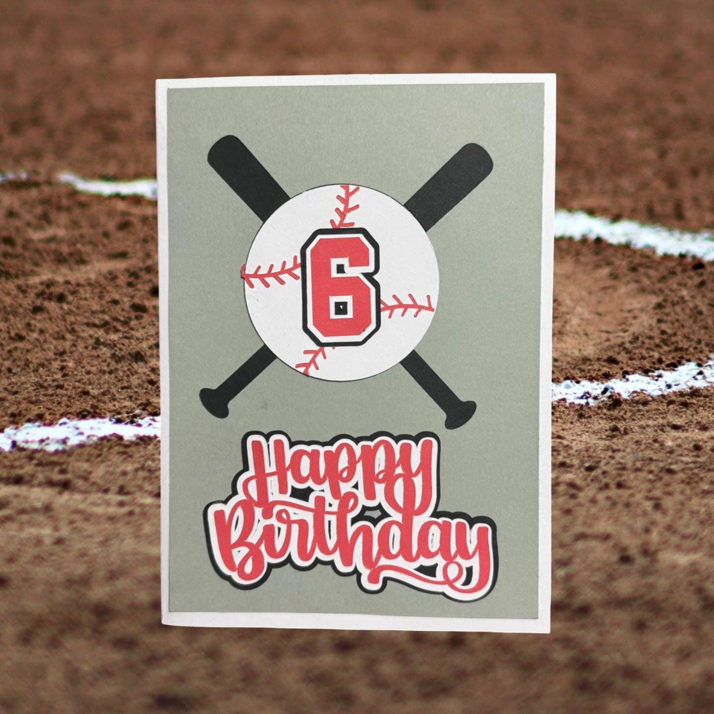 Personalized Baseball Pop-Up Birthday Card – 3D Sports Card with Custom Number, Handmade Greeting with Envelope and Baseball Themed Insert - Thumbnail 6
