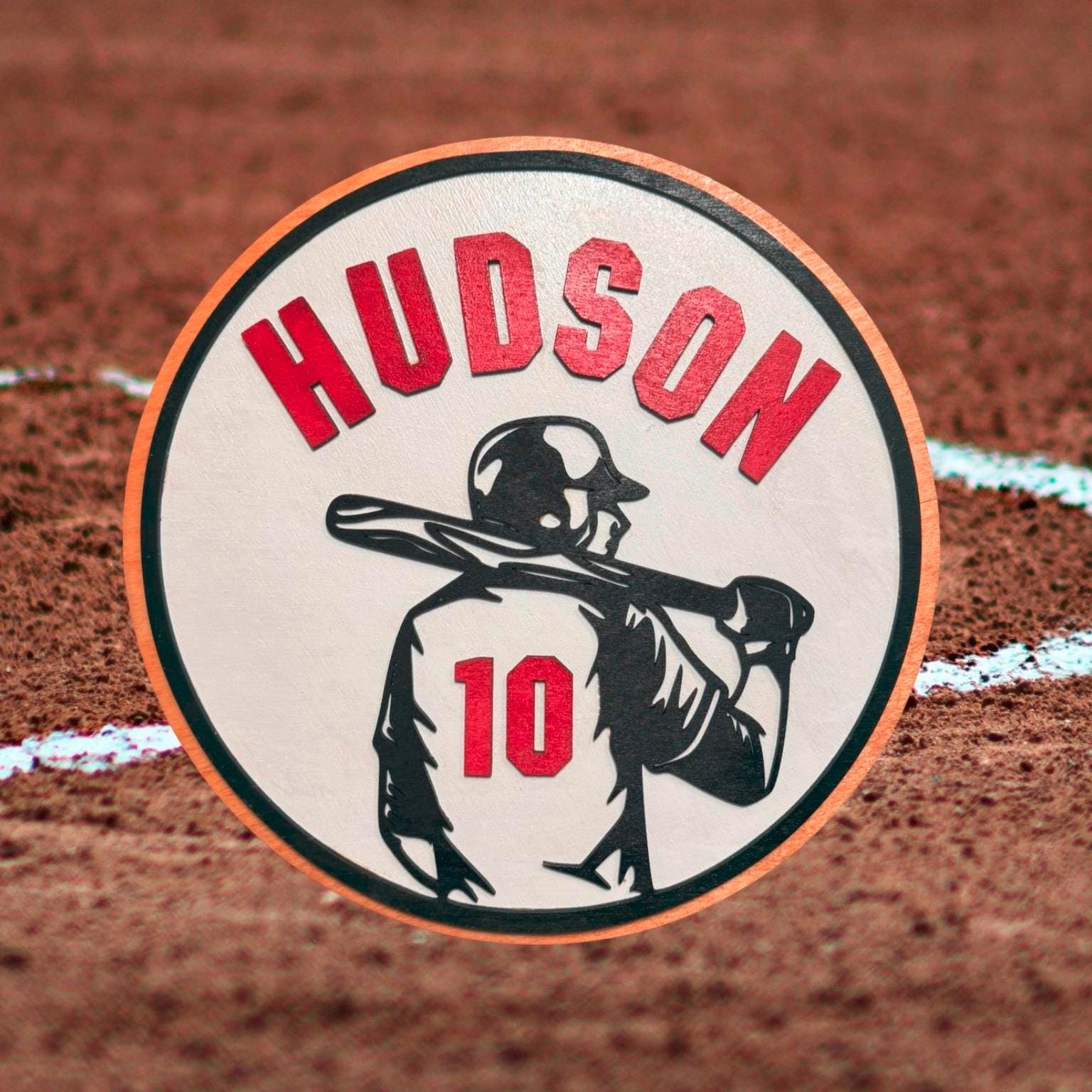 Personalized Baseball Name Sign: Custom Jersey Number, Name - Thumbnail 5