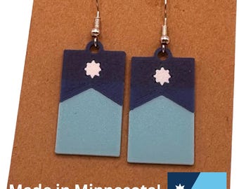 Minnesota Flag Earrings