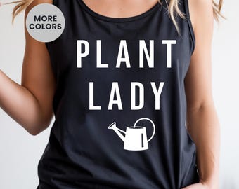 Plant Lady Tank Top Niedlich Botanischer Garten Liebhaber Geschenk Trendy Cottagecore Ästhetik Grüner Daumen Urban Jungle Natur Kleidung Sommer Ärmellos