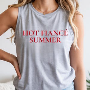 Canotta estiva per fidanzata sexy, regalo divertente per addio al nubilato, gilet carino per festa di fidanzamento, abbigliamento alla moda per la futura sposa, canotta senza maniche per moglie.