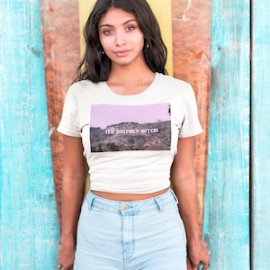 Crop Top - It&#39;s Britney Bitch, Britney Spears Shirt, Women&#39;s Baby Tee, Music Fan Gift, Pop Culture Clothing