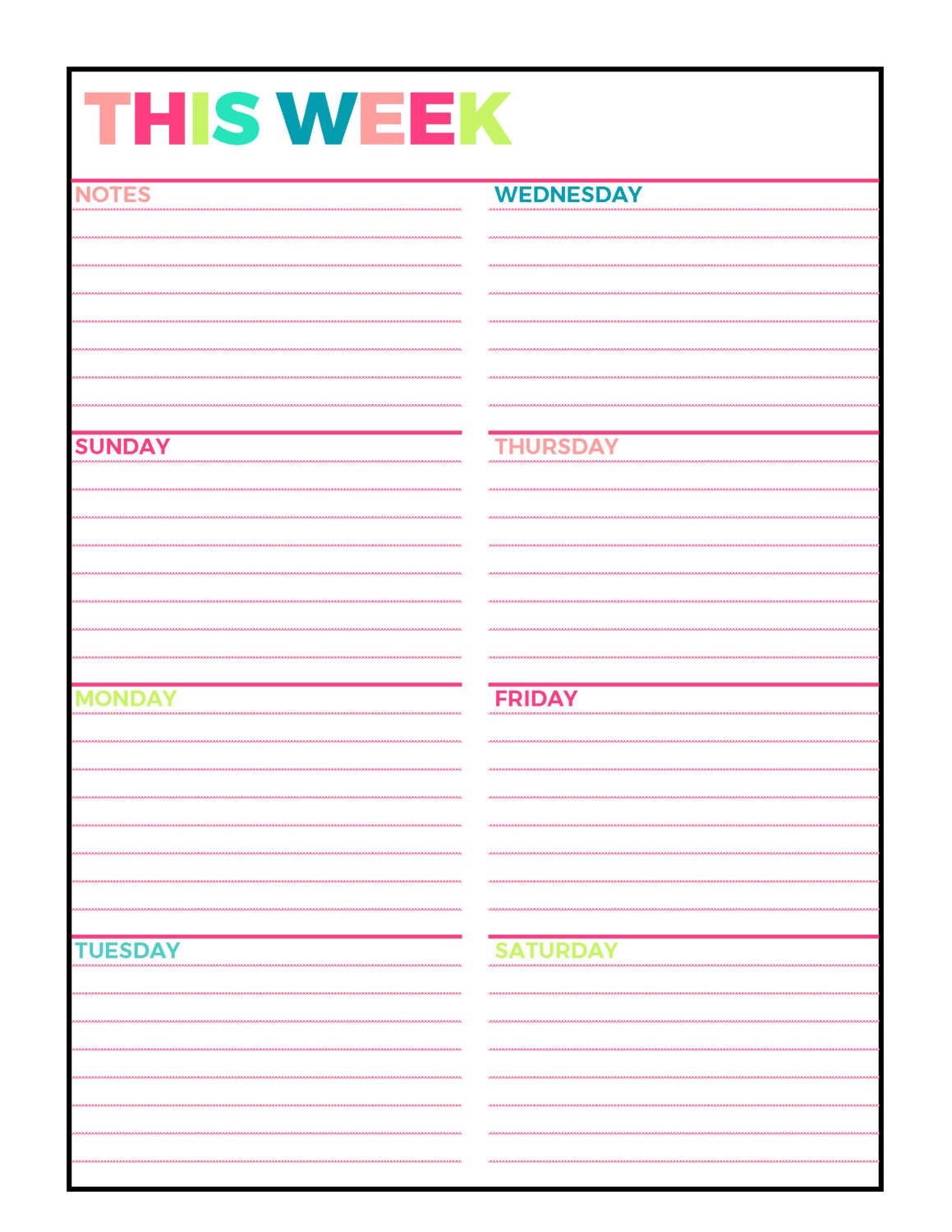 bright-weekly-planner-printable-week-on-1-page-undated-letter-size-grid-lined-blank-style-sunday-and-monday-week-start-instant-download-etsy