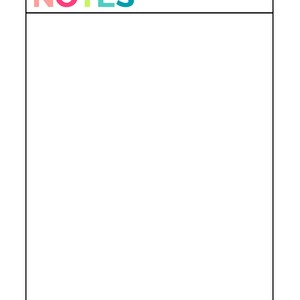 Bright Weekly Planner Printable, Week on 1 Page, Undated,letter Size ...