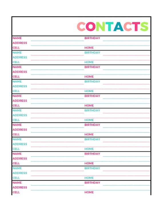 free-printable-address-book