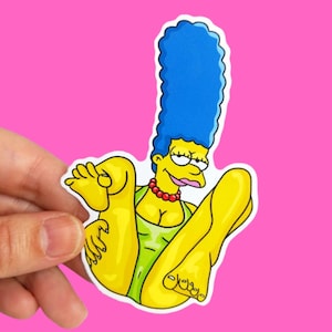 Spread it Like Marge STICKER - Die Cut Vinyl, Laptop Sticker, the simpsons, marge simpson, funny stickers, weird, funny, cursed