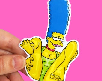 Spread it Like Marge STICKER - Die Cut Vinyl, Laptop Sticker, the simpsons, marge simpson, funny stickers, weird, funny, cursed
