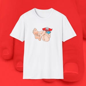 CLOWN FEET - Unisex Shirt, graphic shirt, funny shirt, weird, wtf, surreal, clown, feet, clown shoes, bozo