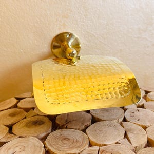 Porta carta igienica in ottone marocchino fatto a mano – Porta rotolo di carta igienica dorato a parete – Accessorio da bagno vintage Boho – Ottone massiccio