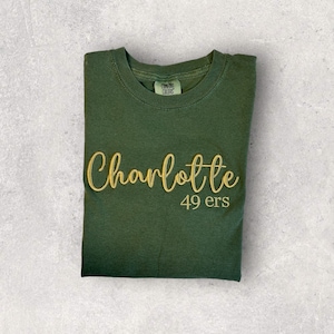 College Embroidered 3D T-Shirts, College Gift, Graduation Gift, Embroidered College Gift