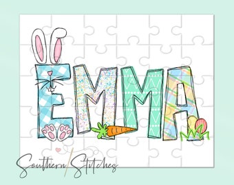 Personalized Easter Puzzle, Name Puzzle, Easter Gift, Personalized Gift