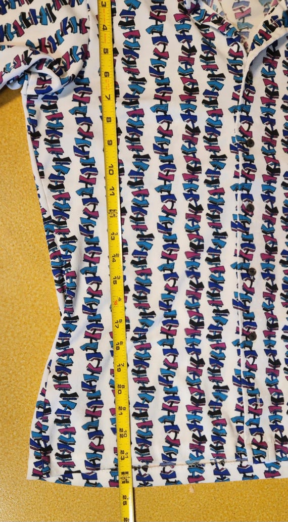 Emilio Pucci for Chesa 70s button front shirt.   … - image 9