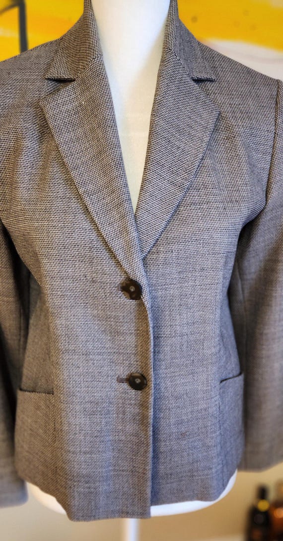 90s Pendleton stretch wool fully lined pantsuit. … - image 10