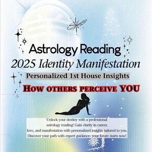 1 Year Personal Growth Forecast, Detailed Natal Chart Reading, Birth Chart Astrology Reading + Full Personal Manifestation & Analysis Report