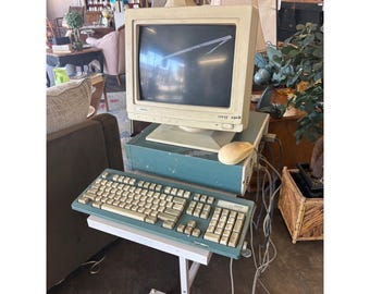 ビンテージ Compaq ProLinea 4/25 コンピューターセットアップ（CRTモニター、キーボード、マウス付き）動作確認済み