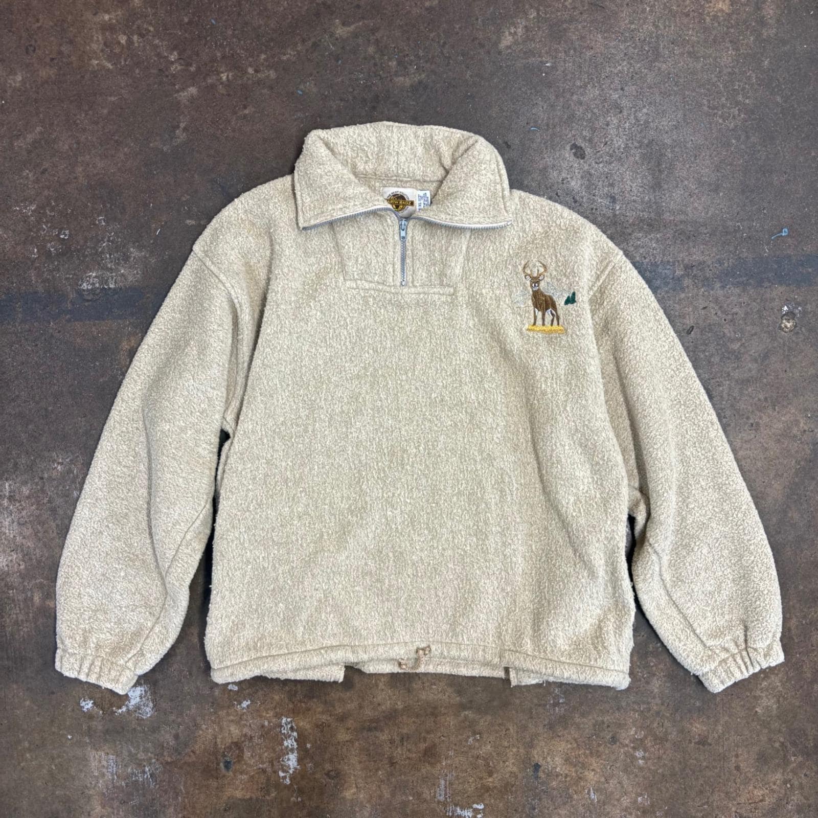 トップス 90s EARTH RAGS half zip fleece Vintage Earth Ragz - Etsy