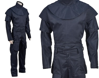 Mandalorian Star War Book of Boba Fett med Flakväst Flygdräkt 4-Delad Bounty Hunter Outfit Cosplay Kostym