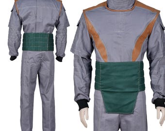 Mandalorian Star War Custom Flight Suit Pre Beksar Din Djarin | 4-Piece Bounty Hunter Suit | Cosplay Costume