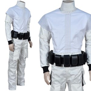 Mandalorian Star War Custom Flight Suit Inpired By Book of Boba Fett with Flak Vest & Mandalorian Belt