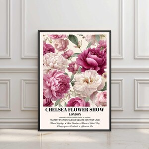 Chelsea Flower Print William Morris Print Garden Floral Art Botanical Wall Decor Vintage Flower Poster Housewarming  Mothers Day Gift