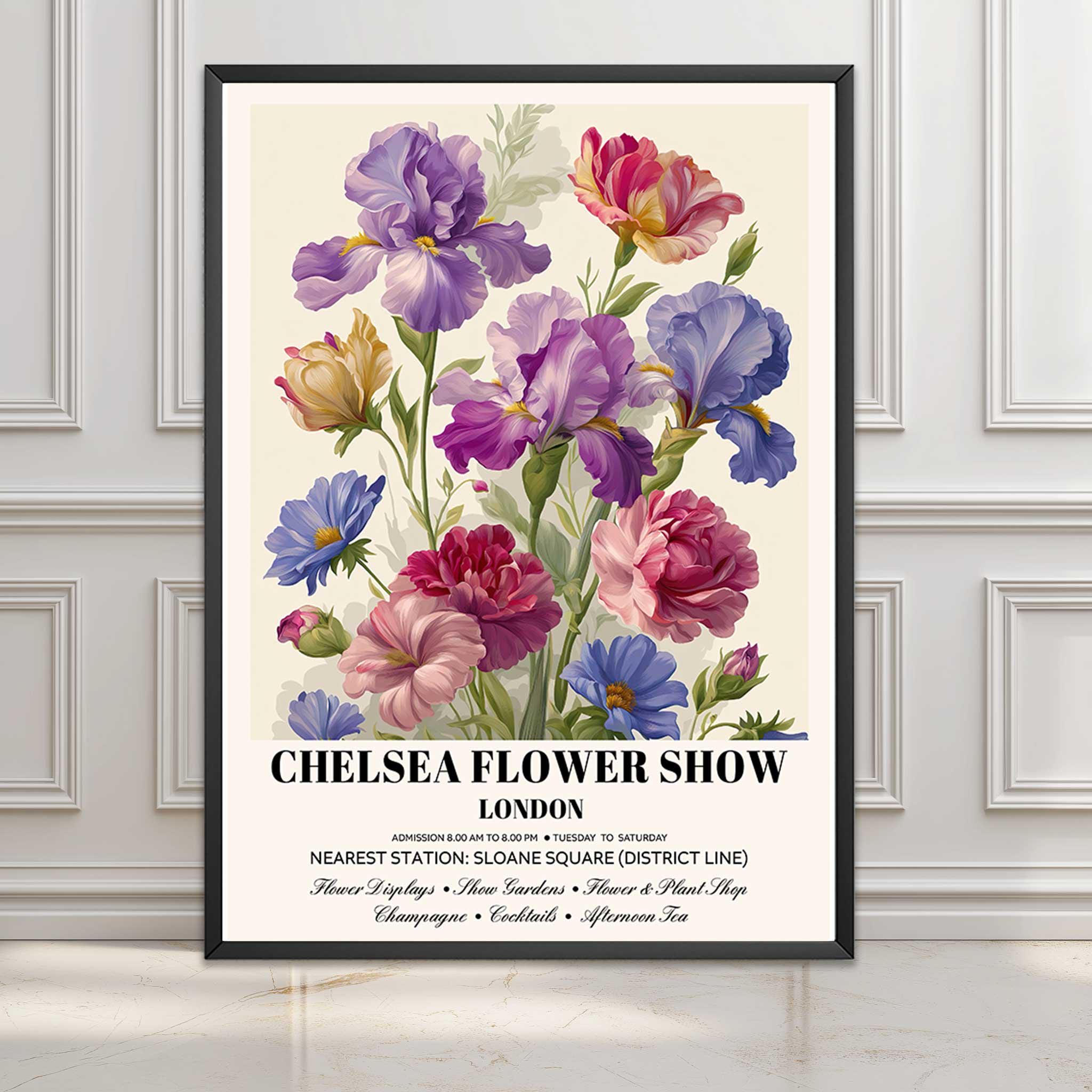 Chelsea Flower Market Print, Vintage London Poster, William Morris