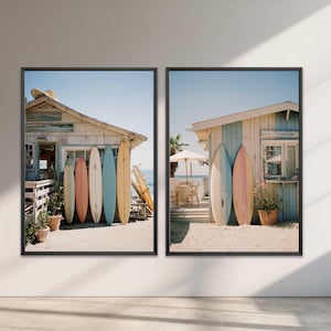 Surf Print, Set Of 2 Surf Prints, Surf Photo Print, Surfboard Art Print, Surfing Print, Surf Poster, Surf Gift, Surfboard, Surf Shack Print